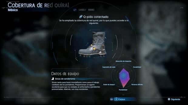 Death Stranding 2 - Equipamiento y herramientas, Botas de senderismo