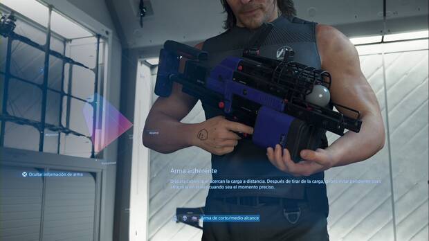 Death Stranding 2 - Armas, arma adherente