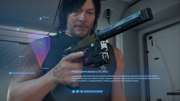 Death Stranding 2 - Armas, Pistola ametralladora (SL)