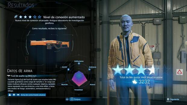 Death Stranding 2 - Armas, Fusil de asalto Lg [MU] nv.1