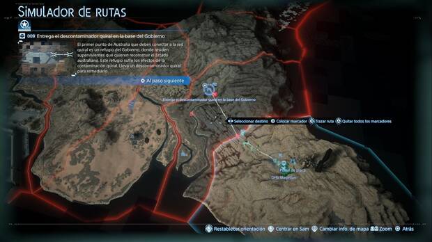 Death Stranding 2 - Episodio 3: Drawbridge, Ruta a seguir hasta la Base del Gobierno