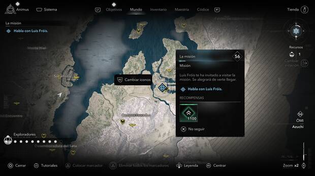 Assassin's Creed Shadows - Localización misión secundaria La misión