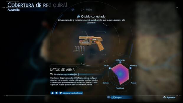 Death Stranding 2 - Armas, Pistola lanzagranadas