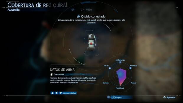 Death Stranding 2 - Armas, Granada MU