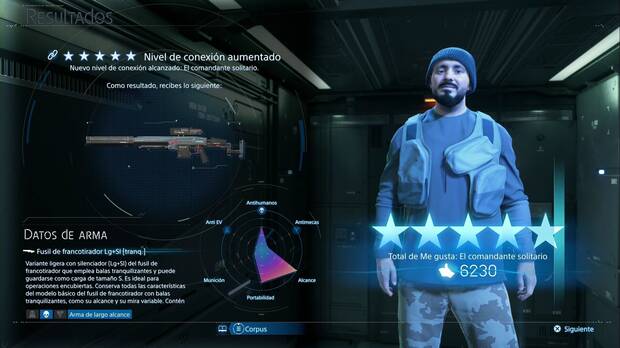 Death Stranding 2 - Armas, Fusil de francotirador Lg+Sl [tranq.]