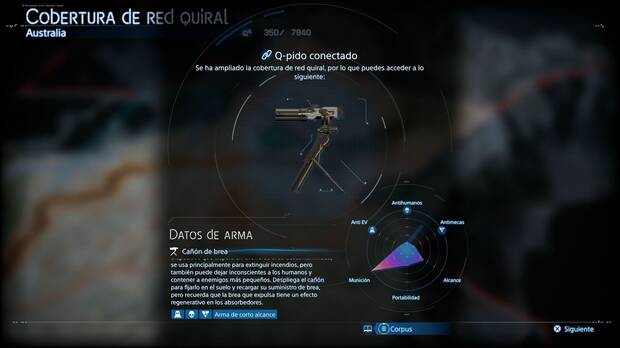 Death Stranding 2 - Armas, Cañón de brea
