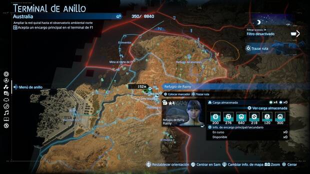 Death Stranding 2 - Instalaciones, ubicación del Refugio de Rainy
