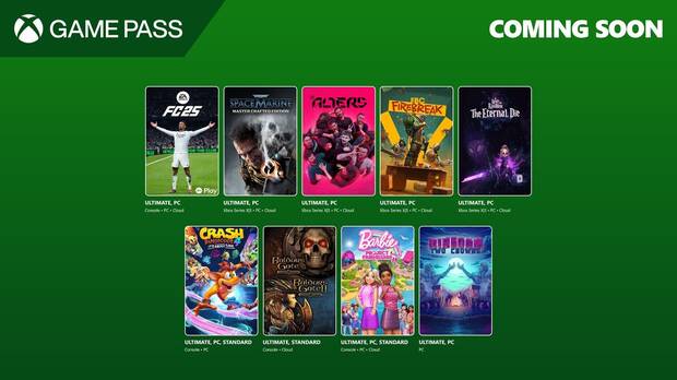 Tanda de juegos de Xbox Game Pass de la primera quincena de junio.