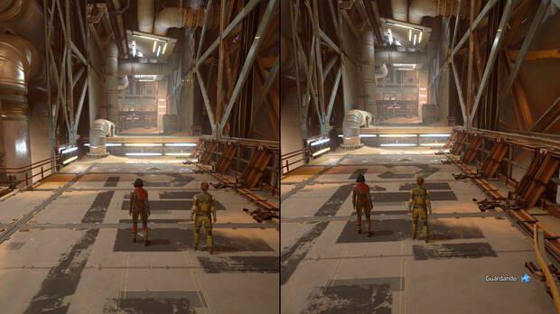 Salvo algunos tirones puntuales, el juego va estable en pantalla grande y portátil.