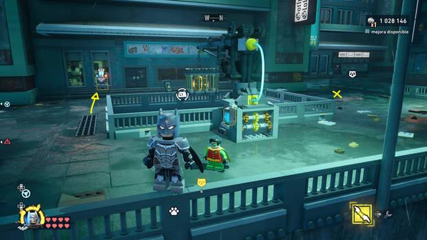 LEGO Batman: El Legado del Caballero Oscuro - C�mo resolver el puzle del acertijo de Cluemaster 02 en East End - Milla de la diversi�n