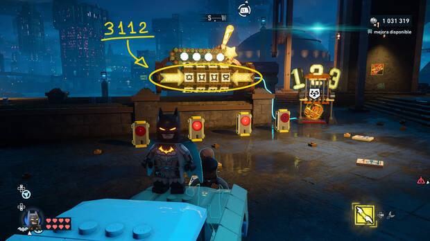 LEGO Batman: El Legado del Caballero Oscuro - C�mo resolver el puzle del acertijo de Cluemaster 07 en East End - Milla de la diversi�n