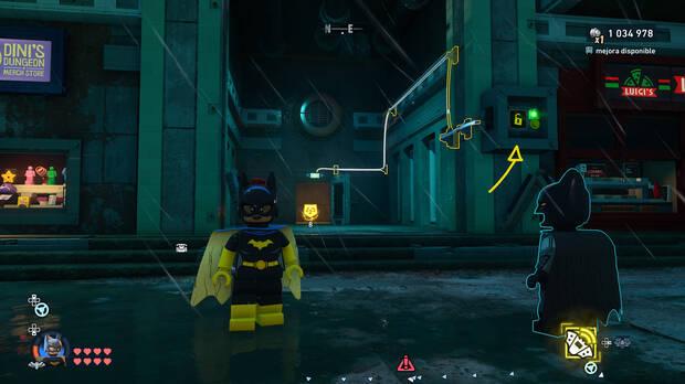 LEGO Batman: El Legado del Caballero Oscuro - C�mo resolver el puzle del acertijo de Cluemaster 09 en East End - Milla de la diversi�n
