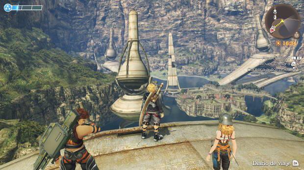 Xenoblade Chronicles te hace sentir empeque�ecido con la escala de las construcciones y de la orograf�a.