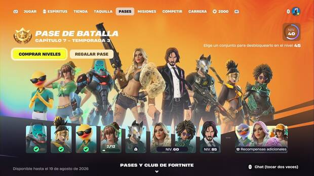 Fortnite Battle Royale - Temporada 3, Capítulo 7; personajes del Pase de batalla de la Temporada 3 del Capítulo 7 de Fortnite Battle Royale