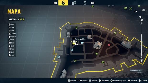 LEGO Batman: El Legado del Caballero Oscuro - Localizaci�n en el mapa de la planta de vegetaci�n 02 en Tricorner