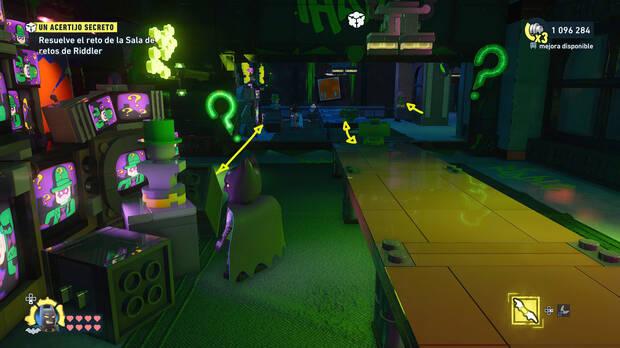 LEGO Batman: El Legado del Caballero Oscuro - C�mo resolver el puzle de la sala de acertijo 02 en Norte de Old Gotham