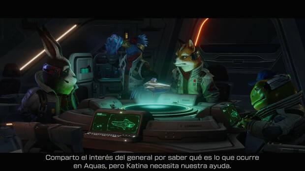 Casi todas las secuencias tienen lugar en el Great Fox, pero est�n repletas de detalles y movimiento.