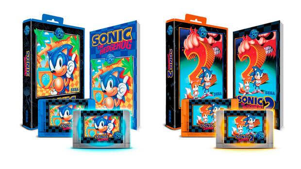 Cartuchos de Sonic 1 y Sonic 2 a 100 dólares
