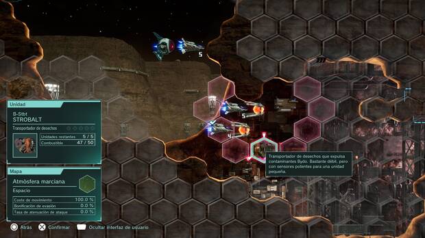 La manera en la que adapta las peculiaridades de los shoot ‘em up horizontales al terreno de la estrategia por turnos es sorprendente.