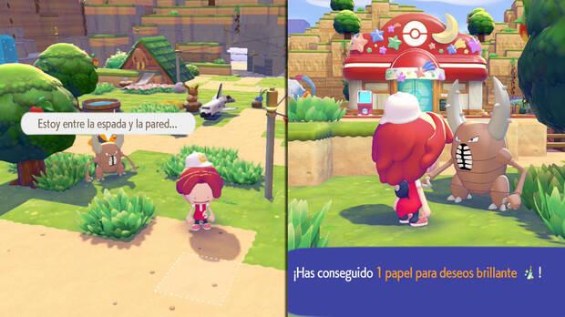 Pok�mon Pokopia - Conseguir papeles para deseos brillantes en el evento Festival de los deseos de Jirachi