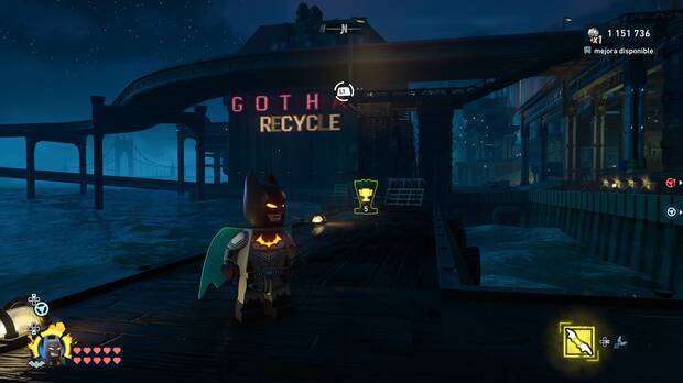 LEGO Batman: El Legado del Caballero Oscuro - D�nde encontrar el trofeo de la Batcueva Sombrero de copa 10 en Sur del Cauldron