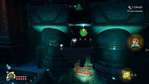 LEGO Batman: El Legado del Caballero Oscuro - D�nde encontrar el trofeo de la Batcueva Lunar 03 en Norte del Cauldron - Ace Chemicals