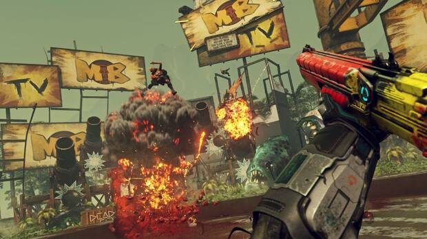 Los tiroteos de 'Rage 2' son tan espectaculares como divertidos.