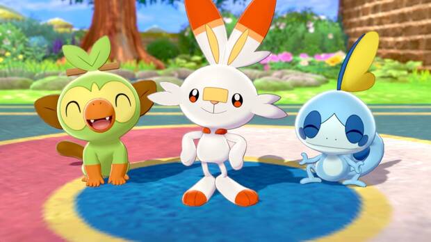 Grookey, Scorbunny y Sobble son nuestros nuevos Pok�mon iniciales. Es probablemente la segunda generaci�n de iniciales que m�s nos ha gustado de toda la saga, con unas evoluciones especialmente buenas en el caso de los dos primeros.