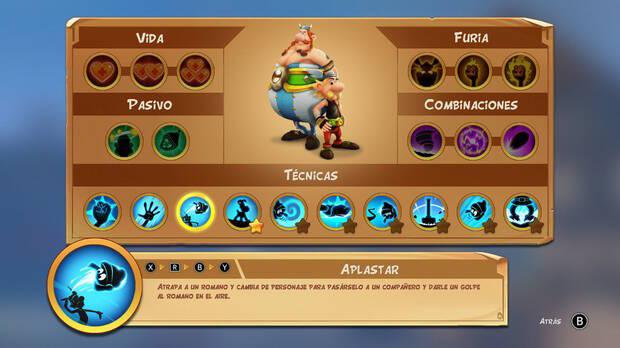 Tenemos habilidades, técnicas y combos ajustados. El juego se ha actualizado ligeramente en este aspecto.