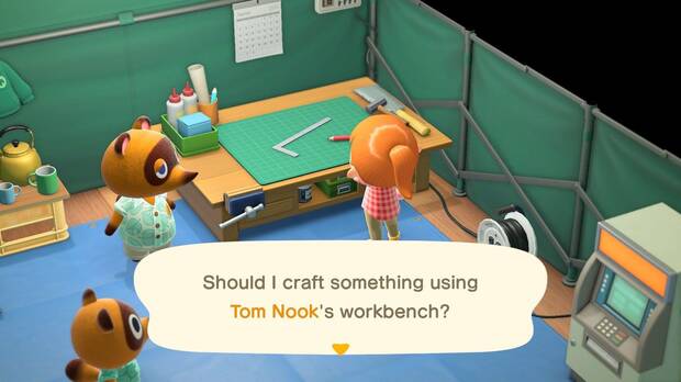 Podremos construir mesas de bricolaje y construirlas donde queramos, pero Tom Nook nos ofrecer� la suya sin coste al igual que los vecinos.
