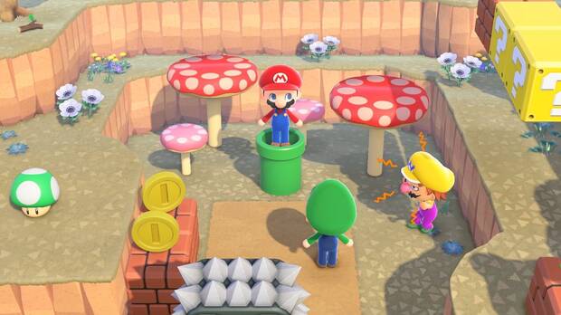 Objetos cosmticos de Mario en Animal Crossing: New Horizons