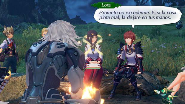 Cuando acampemos podremos ver diferentes conversaciones opcionales entre los personajes para conocerlos mejor.