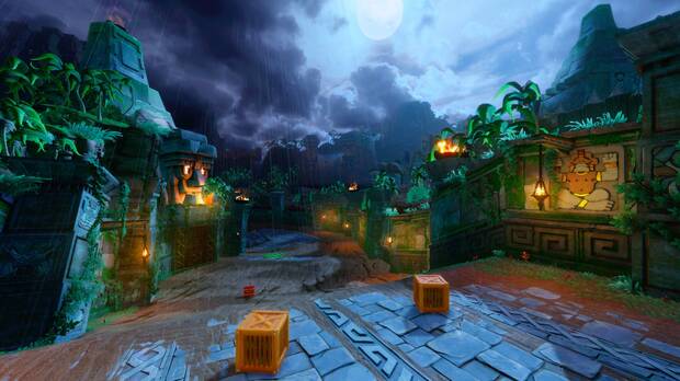 Crash Team Racing Nitro-Fueled muestra el escenario Tiger Temple Imagen 2