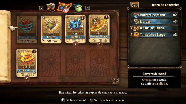Las cartas son las verdaderas protagonistas del combate; hay muchas, pueden combinarse a placer y tienen numerosos efectos distintos.