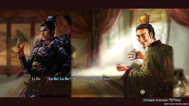 El estilo artístico es una de las grandes bazas de Romance of the Three Kingdoms. Aparte de los fondos hay ilustraciones para todos los personajes y nos dejan apariencias extra para poder editar o crear otros nuevos.
