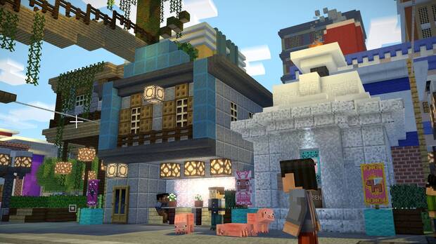 Visualmente nos gusta mucho cómo evoluciona el estilo artístico de ‘Minecraft’.