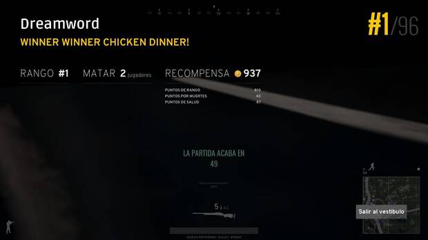 Si logras ganar la partida tendr�s muchos puntos y 'cenar�s pollo' de recompensa.