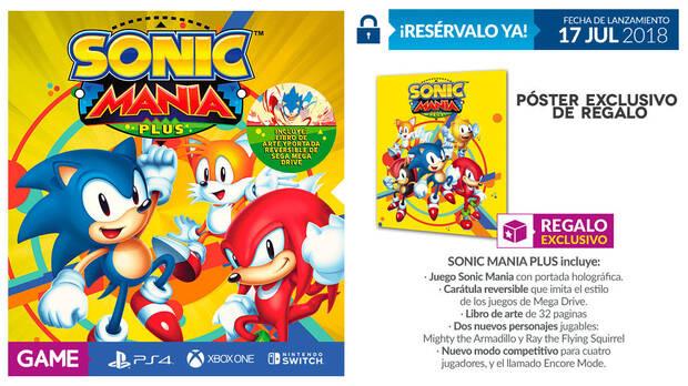 GAME regala un pster exclusivo con las compras y reservas de Sonic Mania Plus Imagen 2