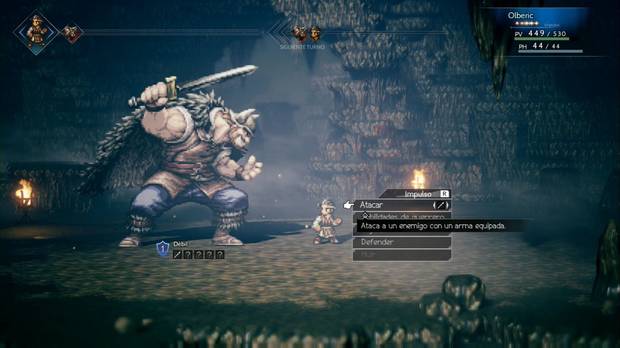 Octopath Traveler, Jefes, Capítulo 1, Olberic, Gastón