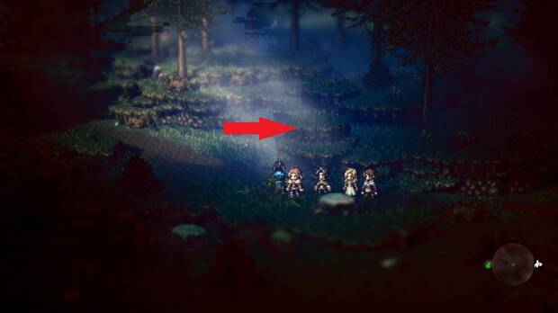 Octopath Traveler, H'aanit, Capítulo 1, Camino a bosquesaurio