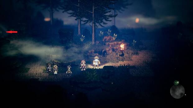 Octopath Traveler, Capítulo 1, H'aanit, Bosque susurro