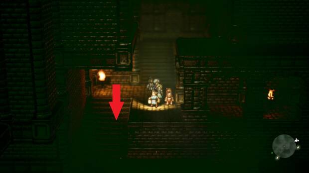 Octopath Traveler, Primrose, Capítulo 1, Catacumbas de Nocturnia