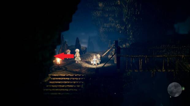 Octopath Traveler, Alfyn, Capítulo 1, Cueva de Rhiyo
