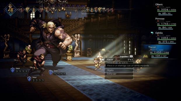 Octopath Traveler, Primrose, Capítulo 2, Jefe, Rufus