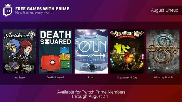 Twitch y Amazon Prime anuncian los juegos gratuitos para el mes de agosto Imagen 2