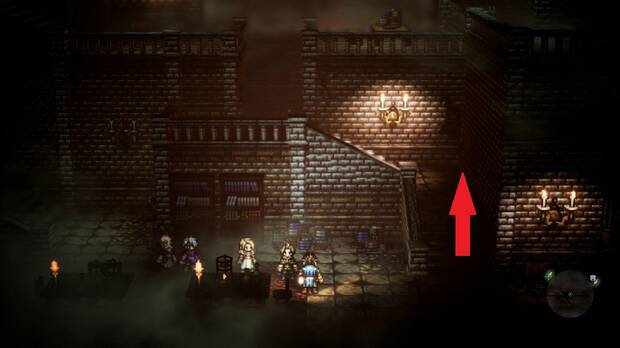 Octopath Traveler, Capítulo 3, Cyrus, Lugar de nacimiento de Yvon, Sótano de Yvon
