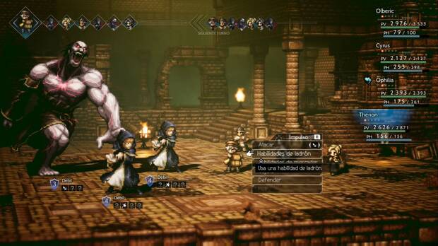 Octopath Traveler, Capítulo 3, Cyrus, Jefes, Yvon