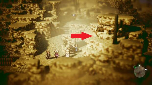 Octopath Traveler, Capítulo 3, Therion, Arenas meridionales de Termalia, Brazalete certero