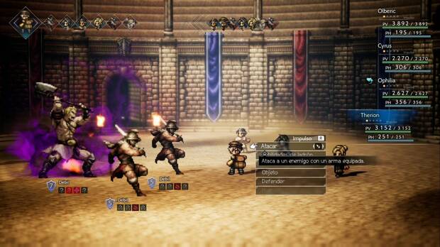 Octopath Traveler, Capítulo 2, Olberic, Jefe, Archibold