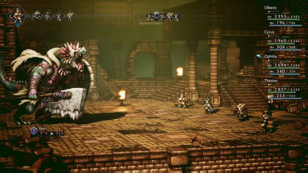 Octopath Traveler, Capítulo 3, Olberic, Guarida de los hombres lagarto, Cacique de los hombres lagarto
